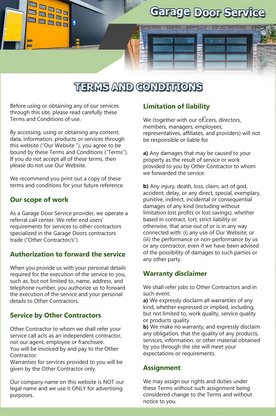 Expert Garage Doors Repair Service Plainfield, NJ 908-487-6174